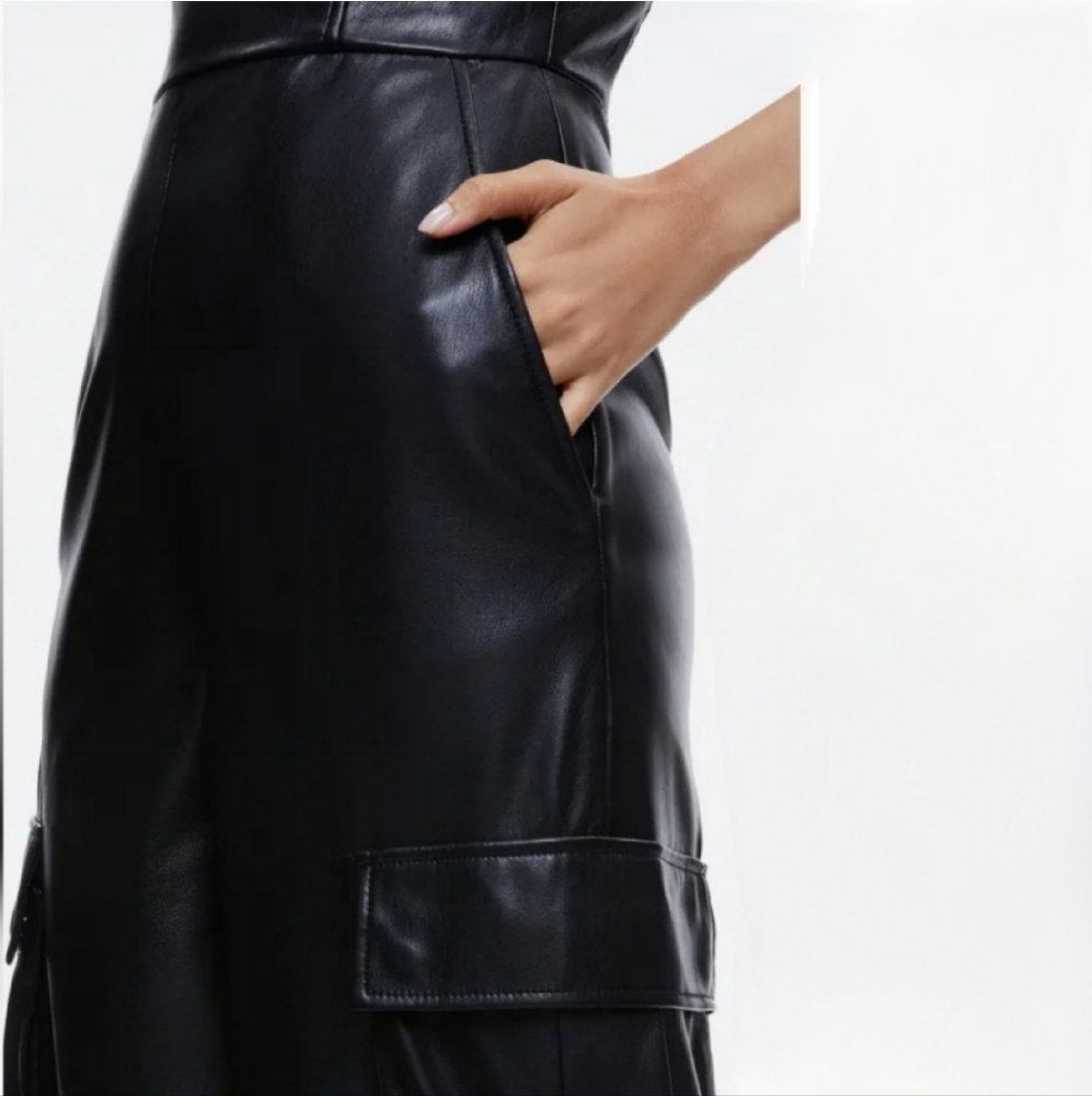 ALICE + OLIVIA Vegan Cargo Jumpsuit - Picture 9 of 9